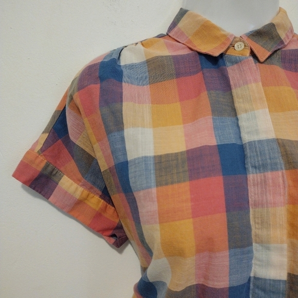 Madewell Multicolor Plaid Button Down Shirt - Picture 5 of 16